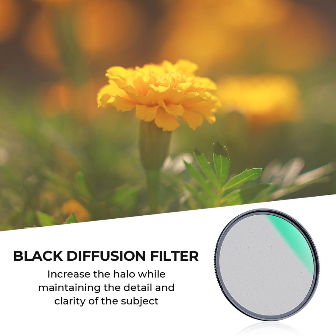 K&F Concept 82mm Black Pro-Mist Filter 1 Cinematic Look Nano-X Series KF01.1669 - 3